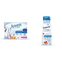 Juven Terapological Nutrition Drink Mix Pulbere pentru Suport pentru Vindecarea Rănilor, Include Proteina Colagen, Punch de fructe, 30 Conte & Asigurați-vă pre-chirurgie, Clear Carbohidrat Drink, Căpșuni, 10 floz, 4 Conte