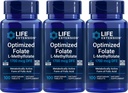 Extensie de viaţă Folat optimizat 1700 mcg DFE, 100 comprimate vegetariene (Pachet de 3)