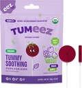 Tumeez Organic Lollipops pentru Upsted Stomac Relief, Variety Pack Perfect pentru Indigestie, Arsuri la stomac și mai mult în timp ce Tasting mare, Aroma de struguri și mere, 28 Conte