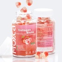 Colagen Gummies - 60 Count,Hydrolyzed Colagen Tip 1 & 3,Vitamina C E pentru femei Bărbați Sănătoși Articulații ale părului,Non-GMO,Gluten-Free,Gelatin-Free (120 Counts)