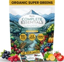 OPTIVIDA Fruits & Veggie Mix Super Greens Pachete de pulbere (30 de zile)- 50+ Superfood Green Juice Powder & Greens Suplimente W/Probiotic, Antioxidant, Enzime digestive & Adaptagen Blends for Gut Health