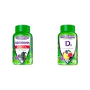 Vitafusion Extra Force Melatonin Gummy Vitamine, 5mg, 120 ct Gumies & Vitamina D3 Gummy Vitamine pentru os și sistemul imunitar de sprijin