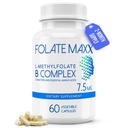 L-Metilfolat + B12 Metilcobalamină & B6 Blend (7,5 mg) - 60 capsule - B-complex activ cu cofactori și aminoacizi esențiali - non OMG-uri, gluten liber, fără umpluturi