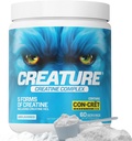 CREATURE® Creatine Complex - Creatine Monohidrat Powder cu 5 tipuri de Creatine Inclusiv Con-Crēt® Create HCL, Promoveaza Muscle, Putere, Rezistenta, Sanatate Creierului, Nearomate, 300g 60 Servings