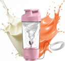 Uracup 22 Oz Proteine Shaker Sticla pentru amestecuri de proteine, BPA Free Proteine Shaker Cupe pentru Shake-uri de proteine, Whey Powder Smoothie Cup pentru Preworkout Mixer Sticla, Gym Accesorii pentru femei si barbati, roz