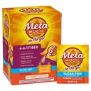 Metamucil On-the-Go Packets, Sugar-Free, 44 Pachete, 4-in-1 Psyllium Husk Fiber Supplement, Orange Flavored, Serviri individuale mare pentru călătorie, Fiber Supplement pentru Digestive Health and Regularity