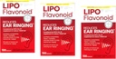 Lipo-Flavonoid Plus Supliment alimentar, pentru sănătatea urechii 100 ea Pachet de 3