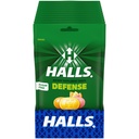 HALLS Defense Asortate Citrus zahar liber Vitamina C picături, Dieta suplimente picături, 12 pungi de 25 picături (300 picături totale)
