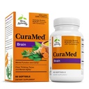 Terry Natural Creier Curamed - Supliment alimentar pentru a sprijini Clarity & Focus - Brain Health Supplement with Curcumin & Turmeric Essential Oil to Help Concentration - 60 Softgels