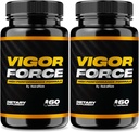 NutraRize (Pachet de 2 Vigor Force pentru bărbați, capsule de înaltă performanță de sex masculin, Toate suplimentele alimentare naturale pentru sănătate generală și Wellness, Pastile oficiale 50 Recenzie (120 capsule)