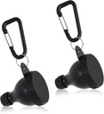 2 PC Containerul cu pulbere de proteine, containerul de călătorie cu pulbere de proteine, containerul cu pulbere de proteine pentru a merge, pre antrenament/Gym Supplemen Keychain (Black, 100ml)