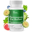 Termogen Fat Burner Brazilian Lean, pastile de pierdere in greutate pentru femei, talie Trimmer & Suplimente pentru Blooting pentru femei si barbati, 60 capsule