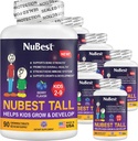NuBest Tall Kids - copii mici Vitamine si vitamine pentru copii de la 2 la 9 ani - Suport de rezistenta osoasa, sanatate generala si imunitate - Forme animale - 540 Chewable Berry Tablets ambalaj 6