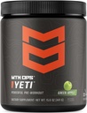 MTN OPS Yeti Pre-workout Powder Energetic Drink with Creatine, 200mg Caffeine & BCAAs with Beta Alanine, 30-Serving Tub, Green Apple