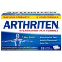 Formula de durere inflamatoare Caplete cu 3 ingrediente active: aspirina, Acetaminofen & Cafeina, Alb, 28 Conte (Pachet de 1)