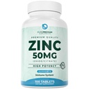 PurePremiu Natural Zinc 50 mg Suplimente pentru bărbaţi / femei - GMP-Certified High Potenta Vitamina Zinc Citrat / Oxide pentru adulţi, Immun Antioxidant, Energie Suport - 100 comprimate