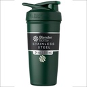 BlenderBottle Sport Izolat din oțel inoxidabil Shaker Sticla cu whisk sârmă, 24-Ounce, Pădure 