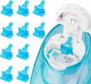 Silicon de apă sărată Poduri Refills Accesorii compatibile cu Nasal Navage de îngrijire - Salvați Poduri de apă sărată pentru funcționarea ușoară (10 Pack-Blue)