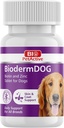 Bio Pet Active BiodermDOG 0,5 Zinc şi Biotin comprimate pentru câini, Sistemul imunitar, Skin, Coat şi Nail Support pentru câini, 1,32 oz, 75 comprimate masticabile