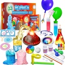 UNGLINGA 33 Experiments Science Kit pentru copii, Science Project STEM Jucarii Cadouri pentru baieti Fetele care invata setul de chimie educationala, Volcano Erupting, Scientis Kit