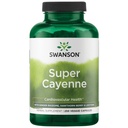 Swanson Super Cayenne - Suplimentul de plante promovarea sanatatii inimii, circulatia si fluxul de sange - Formula naturala w/Ginger Rhizome, Hawthorne Berry & Lecitina - (250 Capsule vegetale)