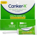 Canker-X Mouth Sore Gel, Rapid Pain Relief & Vindecare pentru Canker Sores, Cheek Bites și Abraziuni orale, Durere orală de relief Gel, Benzocaină-Free și alcool-Free, Adulți și copii 6+ Ani, 0.28 fl oz