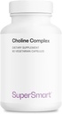 Supersmart - Choline Complex (Patented & High Putere) - cu Choline Bitartrate, GPC Choline & CDP Choline - Suplimente de colină de înaltă potenţă 