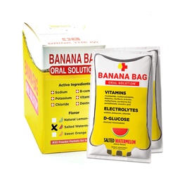 Banana Bag Soluţie orală Pachete de soluţie  Convenabil, Easy-to-Mix, și Perfect pentru utilizare zilnică.