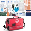 Kituri complete de prim ajutor - Kituri avansate de traume cu compartimentări etichetate, Kituri medicale de mare urgenţă pentru maşini, Home, Camping şi Exterior -324Set de piese