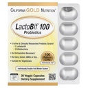 California Gold Nutritie LactoBif Probiotice, 100 Bllion CFU, 8 Active & Clinic Cercetate Probiotice Trandafiri, Zahăr-Free, Vegetarian, Individual dublu-Foil Blister sigilate, 30 Capsule Veggie