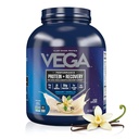 Vega Sport Pudră de proteine Vegan + recuperare - 30g Proteină pe bază de plante pe servire, Vanilla, 45 Serviri, 5g BCAAs, Probiotice, NSF Certified, Pentru Shakes & Smoothies, 4.1lbs (Packaging May Vary)