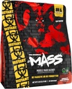 Mutant Mass Gainer Praf de proteine de masă - Proteina calorie mare pentru masa de lean, musculare Build, & Bulking - 5 Lire - ciocolată Fudge Brownie