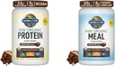 Garden of Life Organic Vegan Chocolate Protein Powder Raw Organic Meal Replacement Shakes - Chocolate Plant Based Vegan Protein Powder