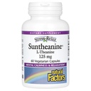 Factori naturali Stres-Relax Suntheanină L-Teanină 125 mg, Suport de stres non-drowsy pentru calmarea mentala si relaxare, 60 capsule