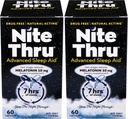 Advanced Sleep Aid Melatonin Dietary Supplement, 10mg Capsule, 60 Count (Pachet de 2)