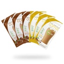Chike mare de proteine Iced cafea natural îndulcit pachet de probe, 20 G proteine, 2 Shots Espresso, non-GMO, Keto gratuit și gluten, 6 Pachete de unică servire