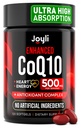 CoQ10 500MG - Co Q 10 Supliment 120 Softgels pentru Heart Health & Energetic Production - Suplimente nutritionale imbunatatit CoQ10 cu Coenzima Q10 - Alternative la coq10 400mg softgels