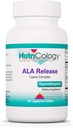 Nutricologie ALA eliberare - Complex de acid alfa-lipoic, R-Alfa-Lipoic, Biotin, Calciu, Supliment nutritional, Tablete vegetariene - 60 Conte