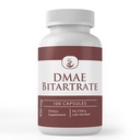 Ingrediente originale pure DMAE Bitartrate, (100 capsule) întotdeauna pure, fără aditivi sau fillere, Lab verificate