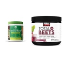 Verdele de iarbă uimitoare se amestecă Superfood: Super Greens Powder Smoothie Mix pentru Boost Energy & Force Factor Total Beets Drink Mix Superfood Powder cu nitrați pentru a sprijini Circulația, fluxul de sânge