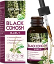 Black Cohosh picături, Extract de plante Blend pentru echilibru hormonal, Menopauza suport & PMS Ajutor. 2oz- (Apele aroma)