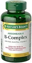 Natura bounty absorbant B-complex cu acid folic Plus vitamina C, 100 Softgels