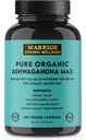 Capsule pure organice Ashwagandha cu Bioperine - 2400 mg - 120 capsule - Răspuns sănătos la stres și Boost Mood, Sănătate imună, Somn mai bun