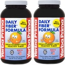 Yerba Prima Daily Fiber Formula 16 oz (Pachetul de 2) - Premium Dietary Fiber Supplement, Non-GMO, Gluten Free, Made in the USA, Orange Flavor