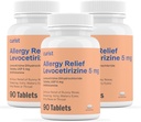 Curist Generic Levocetirizină Dihidroclorhidrat 5 mg vrac (270 comprimate), Pastile de alergie, 24 Ore Ajutor pentru alergii - Alergie Medicină (3 Pachete de 90 comprimate)