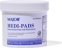 Medi-Pads MAJOR - Igienic hemoroizi Curățare Witch Pads Hazel - Relief de răcire cu Aloe - 100 Conte Jar (1 ambalaj)