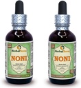 Noni (Morinda Citrofol) Glycerite, Extract lichid fără alcool din fructe uscate organice (Brand Name: HerbalTerra, Proudly Made in USA) 2x2 fl.oz (2x60 ml)