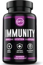 DFY Capsule de suport imun - cu elderberry Sambucus, vitamina C, Sambucus Elderberry, vitamina D3 5000 UI, zinc, și ghimbir