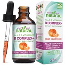 De ce nu naturale vitamina B picaturi lichid complex - Supliment pentru femei - Forme Vegane și sublinguale de B1 B2 B3 B5 B6 Biotin Folat și colină - Plus Amestec pentru suport energetic