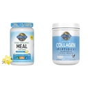 Gradina de viata Pudra de proteine Vegan - masa organica bruta Shakes - Vanilie - Proteina de mazăre si iarba Fed Colagen Peptides Pudră 
